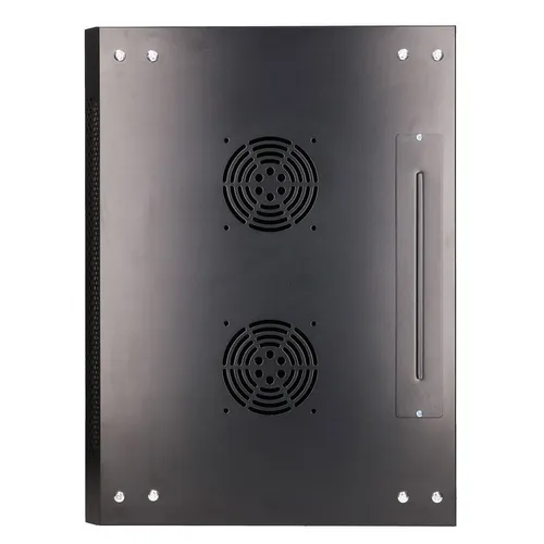 Extralink 12U 600x450 Czarna | Szafa rack | montowana na ścianie Konstrukcja drzwi tylnychMetal