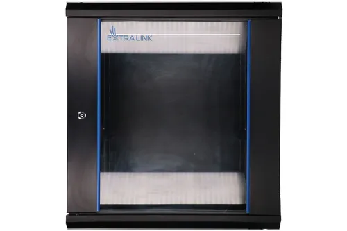 Extralink 12U 600x600 Black | Rackmount cabinet | wall mounted DźwiękochłonnaNie