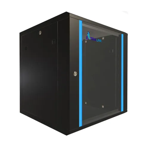 Extralink 12U 600x600 Black | Rackmount cabinet | wall mounted Wysokość szafy12U