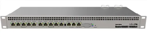 MikroTik RB1100AHx4 Dude Edition | Router | 13x RJ45 1000Mb/s, 1x microSD, 2x SATA, 2x M.2, 60GB drive içeriyor Ilość portów LAN13x [10/100/1000M (RJ45)]
