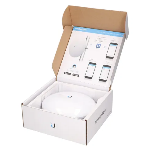 Ubiquiti NBE-5AC-GEN2 | CPE | NanoBeam, 5GHz, 1x RJ45 1000Mb/s, 19dBi Diody LEDLAN, Zasilanie, Moc sygnału