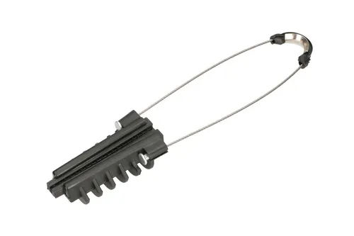 Extralink PA3-7 | Anchoring clamp | for aerial fiber optic cables Kolor produktuCzarny