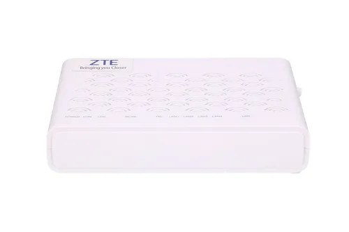 ZTE F623 | ONT | WiFi, 1x GPON, 3x RJ45 100Mb/s, 1x RJ45 1000Mb/s, 1x RJ11, 1x USB Standardy sieci bezprzewodowejIEEE 802.11g