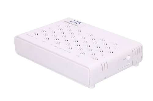 ZTE F623 | ONT | WiFi, 1x GPON, 3x RJ45 100Mb/s, 1x RJ45 1000Mb/s, 1x RJ11, 1x USB Standardy sieci bezprzewodowejIEEE 802.11n