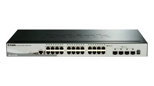 DGS-1510-28X | Switch | 24x RJ45 1000Mb/s, 4x SFP+ Ilość portów LAN24x [10/100/1000M (RJ45)]
