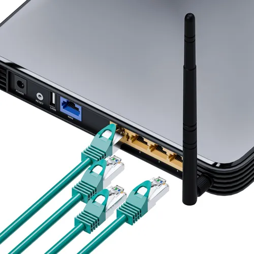 Extralink Kat.6 FTP 1m | LAN Patchcord | Cabo  de cobre de par trenzado, 1Gbps Typ kablaPatchcord