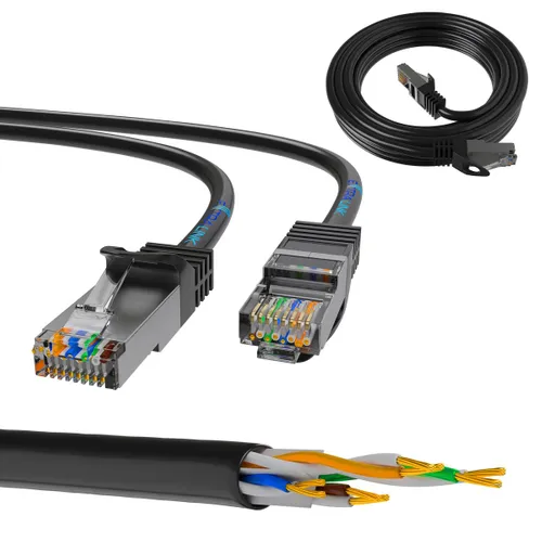 Extralink Kat.5e FTP 1m | LAN Patchcord | Cabo  de cobre de par trenzado Długość1m
