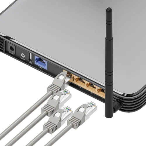 Extralink Kat.5e UTP 0.5m | Patchcord LAN | Měděný síťový kabel s krouceným párem Długość kabla0,5