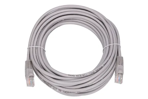 Extralink Kat.5e UTP 10m | Patchcord LAN | Měděný síťový kabel s krouceným párem Kabel do montażuWewnątrz budynków