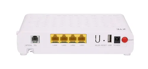 ZTE F660 V6 | ONT | 2,4GHz WiFi, 1x GPON, 1x RJ45 1000Mb/s, 3x RJ45 100Mb/s, 1x USB Ilość portów LAN3x [10/100M (RJ45)]
