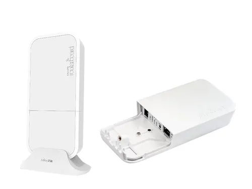 MikroTik wAP LTE Kit | LTE-Router | RBwAPR-2nD&R11e-LTE, LTE 150Mb/s, 2,4GHz WiFi, 1x RJ45 100Mb/s, 1x miniPCI-e, 1x SIM Ilość portów LAN1x [10/100M (RJ45)]
