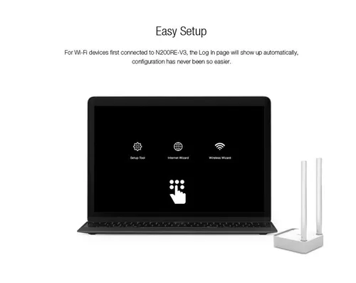 Totolink N200RE V3 | Router WiFi | 300Mb/s, 2,4GHz, 3x RJ45 100Mb/s, 2x 5dBi Ethernet WANTak