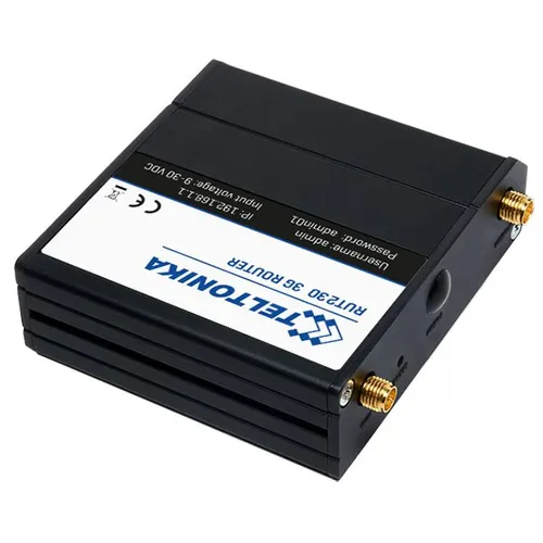 Teltonika RUT230 | Industrial 3G Router | 2x LAN 100Mb/s, WiFi 150Mb/s, 2,4GHz, RUT230 01E000 Kategoria LTENie dotyczy
