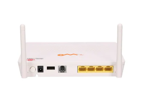 Huawei HG8347R | ONT | 1x EPON, WiFi 2,4GHz 300Mb/s, 4x RJ45 100Mb/s, 2x RJ11, USB Standardy sieci bezprzewodowejIEEE 802.11b
