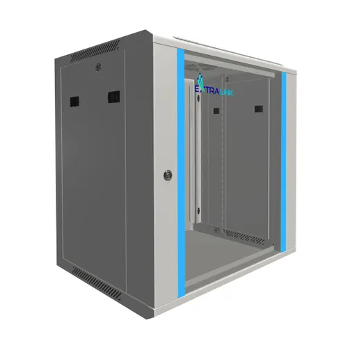 Extralink 12U 600x450 Šedá | Racková skříň | montovaná na zdi Wysokość szafy12U