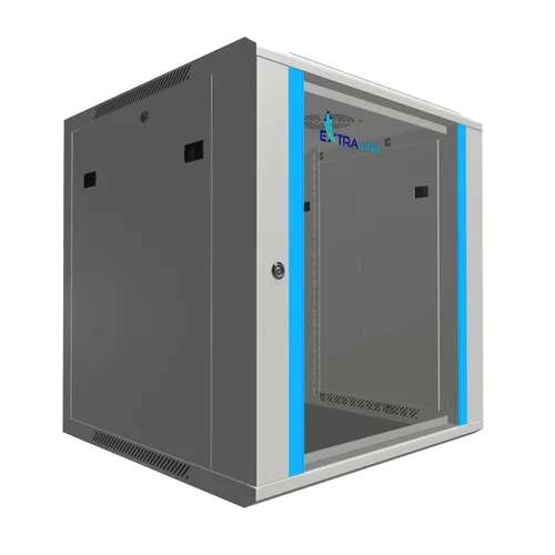 Extralink 12U 600x600 Šedá | Racková skříň | montovaná na zdi Wysokość szafy12U