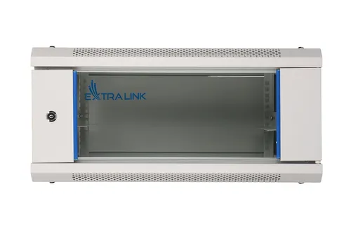 Extralink 4U 600x450 Gray | Rackmount cabinet | wall mounted Konstrukcja drzwi przednichSzkło/stal