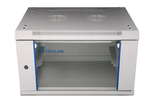 Extralink 6U 600x450 Gray | Rackmount cabinet | wall mounted Głębokość450mm