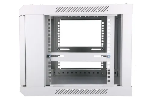 Extralink 6U 600x450 Szara | Szafa rack | montowana na ścianie Konstrukcja drzwi tylnychMetal