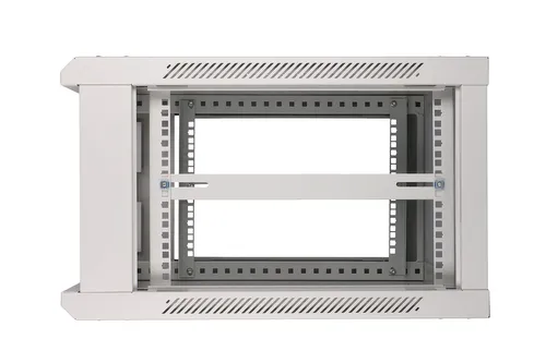 Extralink 6U 600x600 Szara | Szafa rack | montowana na ścianie Konstrukcja drzwi tylnychStal