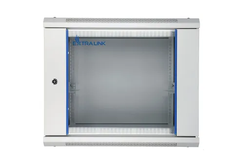 Extralink 9U 600x600 Cinza | Armário de rack | montado na parede Głębokość600mm