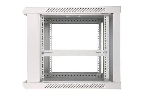 Extralink 9U 600x600 Cinza | Armário de rack | montado na parede Konstrukcja drzwi przednichSzkło/stal