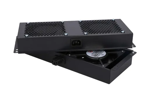 Extralink | 4 Way fan unit | for standing cabinets, 2m cable with EU plug Materiał obudowyMetal