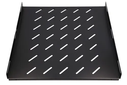 Extralink 1HE 500 mm schwarz | Fester Fachboden | 19", für Schränke mit 800 mm Tiefe Materiał obudowyMetal
