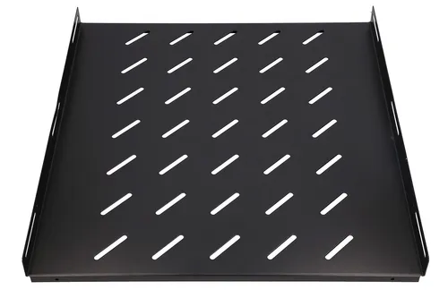 Extralink 1U 600mm Siyah | Fixed shelf | 19", 602 x 472mm, 800mm derinligi Materiał obudowyMetal