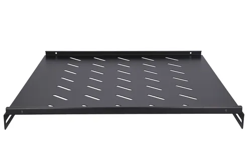 Extralink 1U 600mm Black | Fixed shelf | 19", 602 x 472mm, for 800mm depth cabinets Wbudowany wentylatorNie