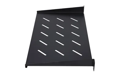 Extralink 1U 250mm Black | Shelf | 19", for wall cabinets Materiał obudowyMetal