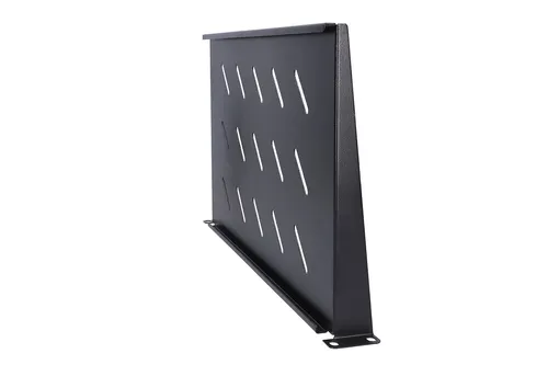 Extralink 1U 250mm Siyah | Shelf | 19", duvar dolaplari için ModelPółka do stojaka