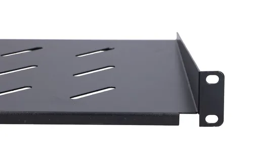 Extralink 1U 250mm Black | Shelf | 19", for wall cabinets Pojemność stelaża1U