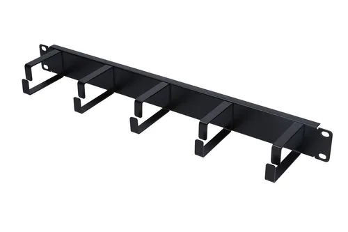 Extralink | Organizador de cabos | 1U preto Kolor produktuCzarny