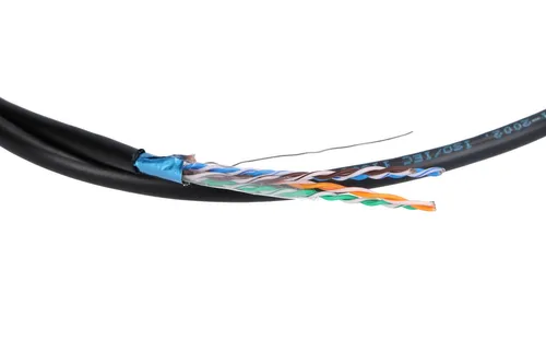 Extralink CAT5E FTP (F/UTP) V2 Outdoor | Twisted pair | 305M Izolacja kablaF/UTP (FTP)