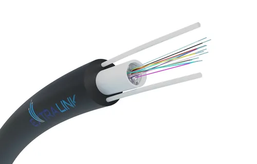 Cabo de fibra óptica para exterior 12F | modo único, G.652D, 1kN, 6,3 mm | Extralink Kabel do montażuNapowietrznego