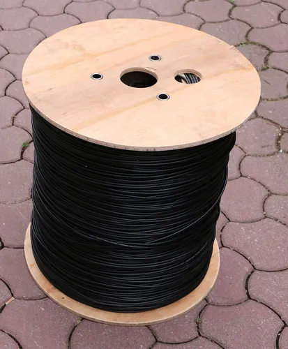 Extralink 12F | Cabo de fibra óptica | 1.5kN FRP, 12J G652D, aereo, plano, 2km Standard włóknaG.652.D