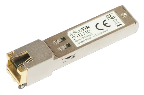 MikroTik S+RJ10 | SFP+ Modul | 10Gb/s, RJ45 Moduł SFP - prędkość portu10 Gbps