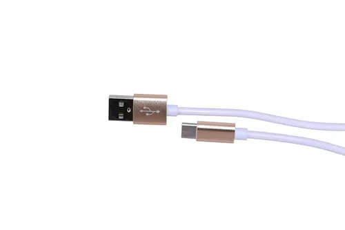 Extralink | Cabo com conector USB - tipo C | para smartphones ANDROID, corrente máx. 3A, comprimento 1M, branco 0