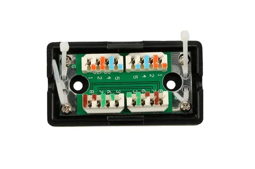 Extralink CAT5E UTP | Rozvodná krabice | sud, konektor, black Kategoria złącza RJ45Cat.5E UTP