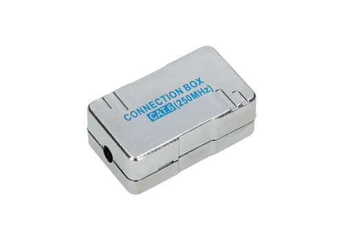 Extralink CAT6 STP | Connection box | silver Ilość na paczkę1
