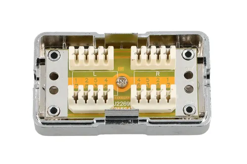 Extralink CAT6 STP | Connection box | silver Kolor produktuSrebrny