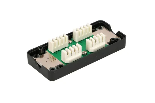 Extralink CAT6 UTP | Connection box | black Kolor produktuCzarny