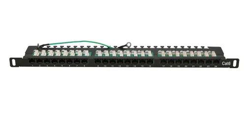 Extralink CAT6 UTP 0.5U | Patchpanel | 24 port Kategoria złącza RJ45Cat.6 UTP