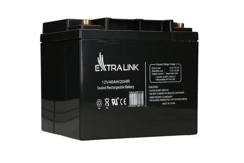 Extralink AGM 12V 40Ah | Akkumulator | wartungsfrei Pojemność akumulatora40 Ah