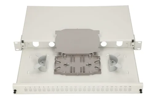 Extralink 24 Core V2 | Patch panel | 24 puertos, blanco Kolor produktuBiały