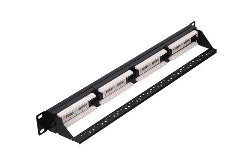 Extralink CAT5E UTP V2 | Patchpanel | 24 portas Kolor produktuBiały