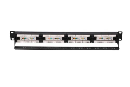 Extralink CAT5E UTP V2 | Patchpanel | 24 portas Kolor produktuCzarny