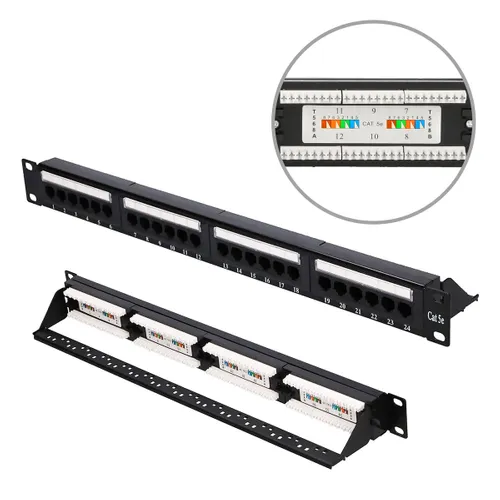 Extralink CAT5E UTP V2 | Patchpanel | 24 portas Patchpanel - ilość portów24
