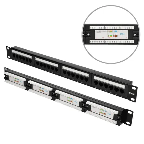 Extralink CAT6 UTP V2 | Patchpanel | 24 porte Patchpanel - ilość portów24